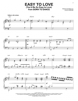 page one of Easy To Love (You'd Be So Easy To Love) [Jazz version] (arr. Brent Edstrom) (Piano Solo)