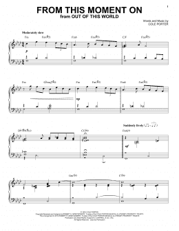 page one of From This Moment On [Jazz version] (from Kiss Me, Kate) (arr. Brent Edstrom) (Piano Solo)
