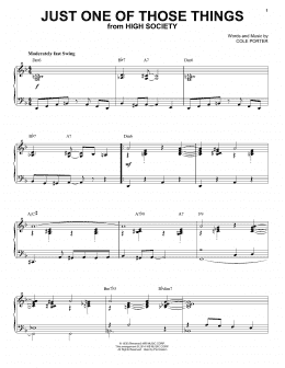 page one of Just One Of Those Things [Jazz version] (arr. Brent Edstrom) (Piano Solo)