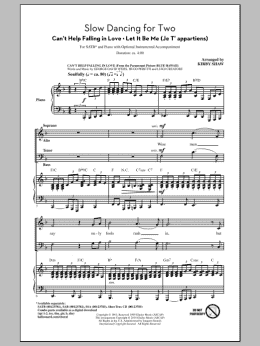 page one of Slow Dancing for Two (Arr. Kirby Shaw) (SATB Choir)