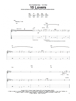 page one of 10 Lovers (Guitar Tab)
