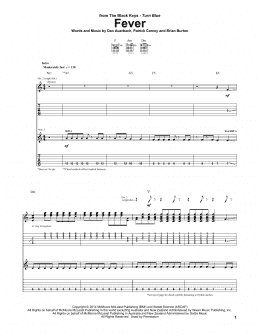page one of Fever (Guitar Tab)