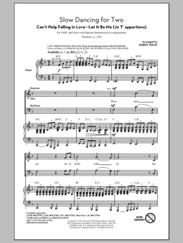 page one of Can't Help Falling In Love (SAB Choir)
