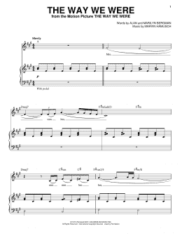 page one of The Way We Were (Piano & Vocal)