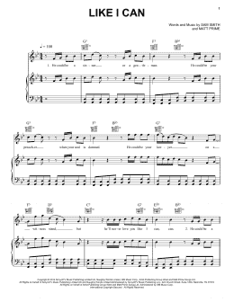 page one of Like I Can (Piano, Vocal & Guitar Chords (Right-Hand Melody))