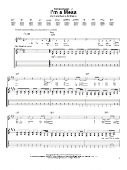 page one of I'm A Mess (Guitar Tab)