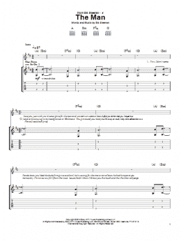 page one of The Man (Guitar Tab)