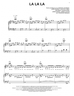 page one of La La La (Piano, Vocal & Guitar Chords (Right-Hand Melody))