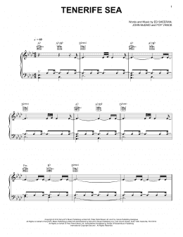 page one of Tenerife Sea (Piano, Vocal & Guitar Chords (Right-Hand Melody))