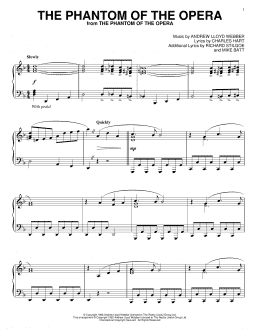 page one of The Phantom Of The Opera (Piano Solo)