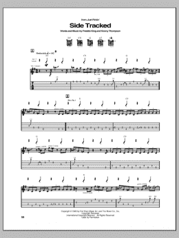page one of Side Tracked (Guitar Tab)