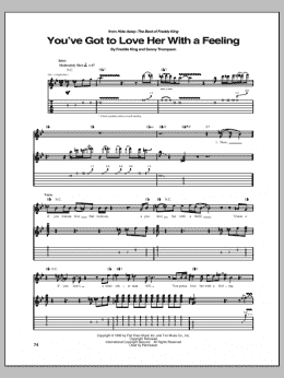 page one of You've Got To Love Her With A Feeling (Guitar Tab)