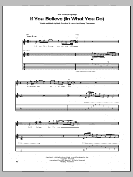 page one of If You Believe (In What You Do) (Guitar Tab)