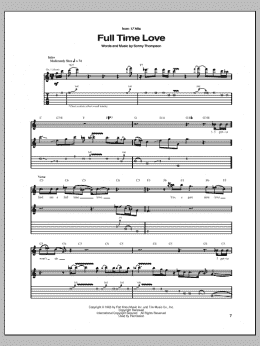 page one of Full Time Love (Guitar Tab)