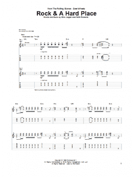 page one of Rock And A Hard Place (Guitar Tab)