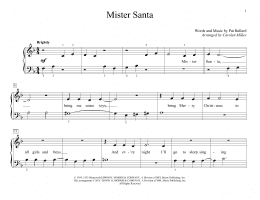page one of Mister Santa (Educational Piano)