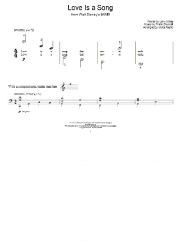 page one of Love Is A Song (Educational Piano)