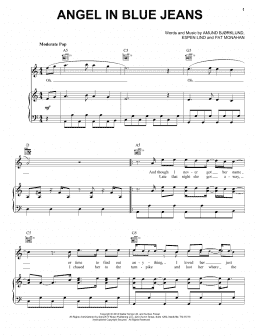 page one of Angel In Blue Jeans (Piano, Vocal & Guitar Chords (Right-Hand Melody))