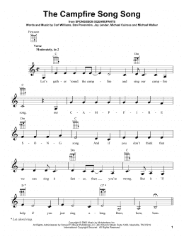 page one of The Campfire Song Song (Ukulele)