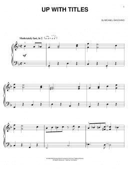 page one of Up With Titles (Easy Piano)