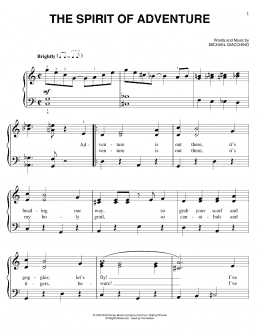 page one of The Spirit Of Adventure (Easy Piano)