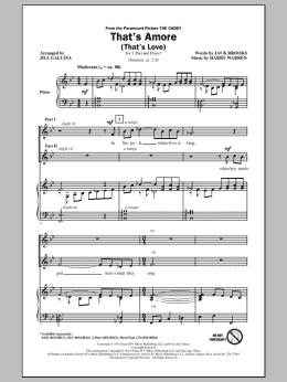 page one of That's Amoré (That's Love) (arr. Jill Gallina) (2-Part Choir)