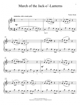 page one of March Of The Jack-O'-Lanterns (Educational Piano)