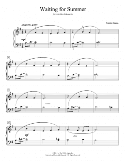 page one of Waiting For Summer (Educational Piano)