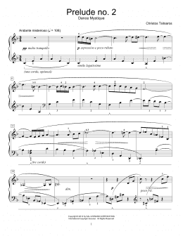 page one of Prelude No. 2 - Dance Mystique (Educational Piano)
