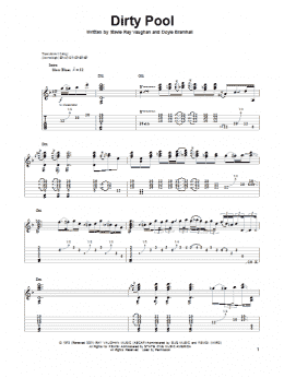 page one of Dirty Pool (Guitar Tab (Single Guitar))