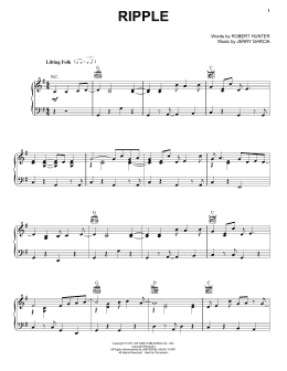 page one of Ripple (Piano, Vocal & Guitar Chords (Right-Hand Melody))