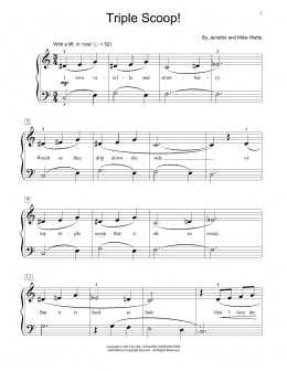 page one of Triple Scoop! (Educational Piano)