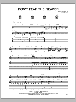 page one of Don't Fear The Reaper (Guitar Tab)