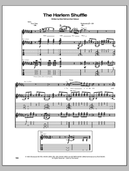 page one of The Harlem Shuffle (Guitar Tab)