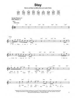 page one of Stay (Easy Guitar)