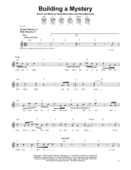 page one of Building A Mystery (Easy Guitar)