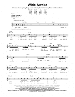 page one of Wide Awake (Easy Guitar)