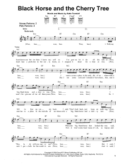 page one of Black Horse And The Cherry Tree (Easy Guitar)