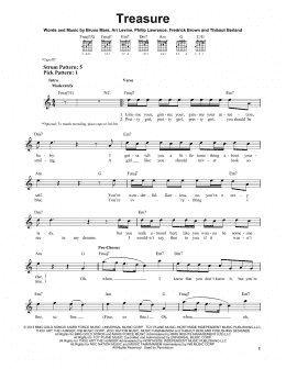 page one of Treasure (Easy Guitar)