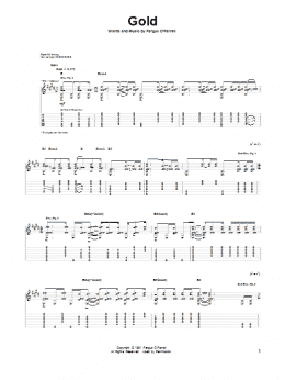 page one of Gold (Guitar Tab)