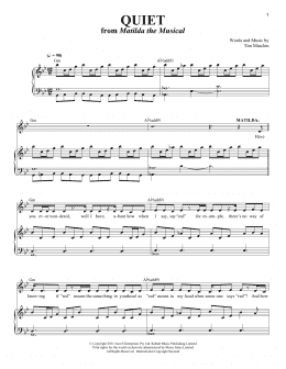 page one of Quiet (Piano & Vocal)