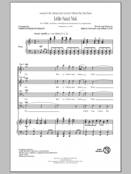 page one of Little Saint Nick (TTBB Choir)