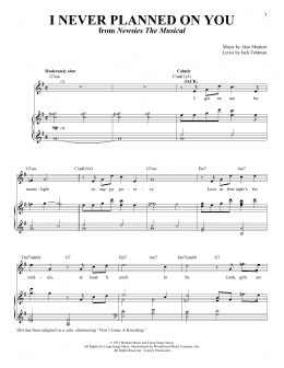 page one of I Never Planned On You/Don't Come A-Knocking (Piano & Vocal)