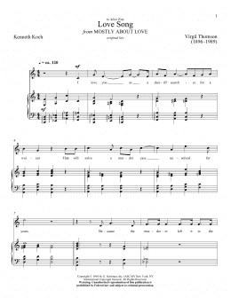 page one of Love Song (Piano & Vocal)
