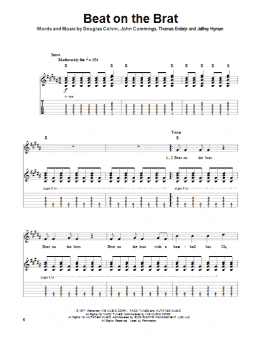 page one of Beat On The Brat (Guitar Tab (Single Guitar))