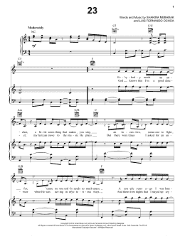 page one of 23 (Piano, Vocal & Guitar Chords (Right-Hand Melody))