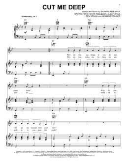 page one of Cut Me Deep (Piano, Vocal & Guitar Chords (Right-Hand Melody))