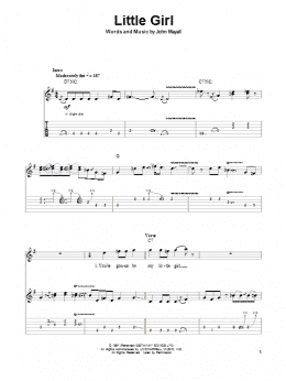page one of Little Girl (Guitar Tab (Single Guitar))