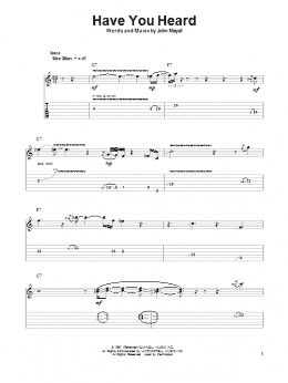 page one of Have You Heard (Guitar Tab (Single Guitar))
