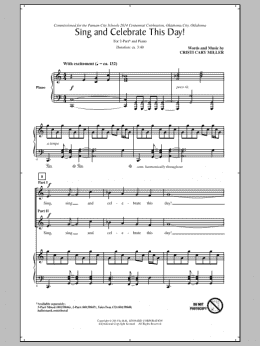 page one of Sing And Celebrate This Day! (2-Part Choir)